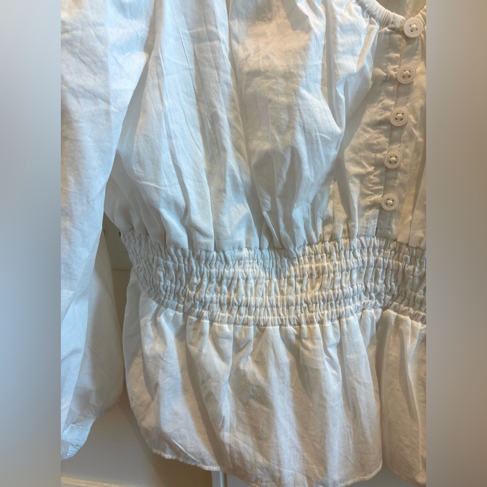 J. Crew NWT Women's White Top size medium - Picture 3 of 6